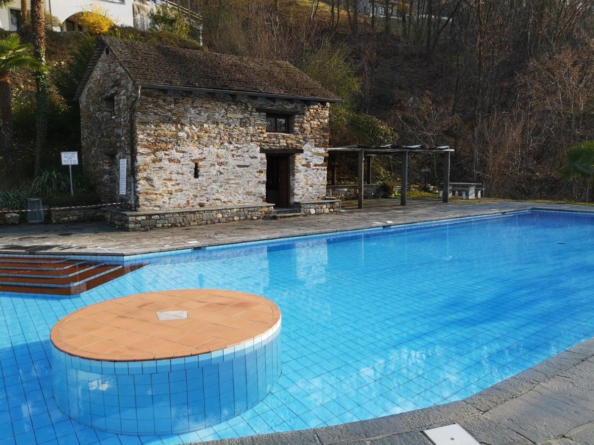1 Zimmer Apartment Mit Seesicht Und Pool Gambarogno 外观 照片